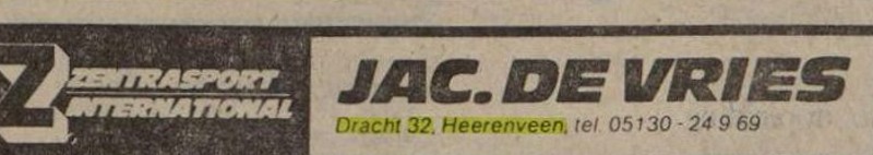 07 LC 31 12 1976 Zentrasport JacdeVries Dracht 32