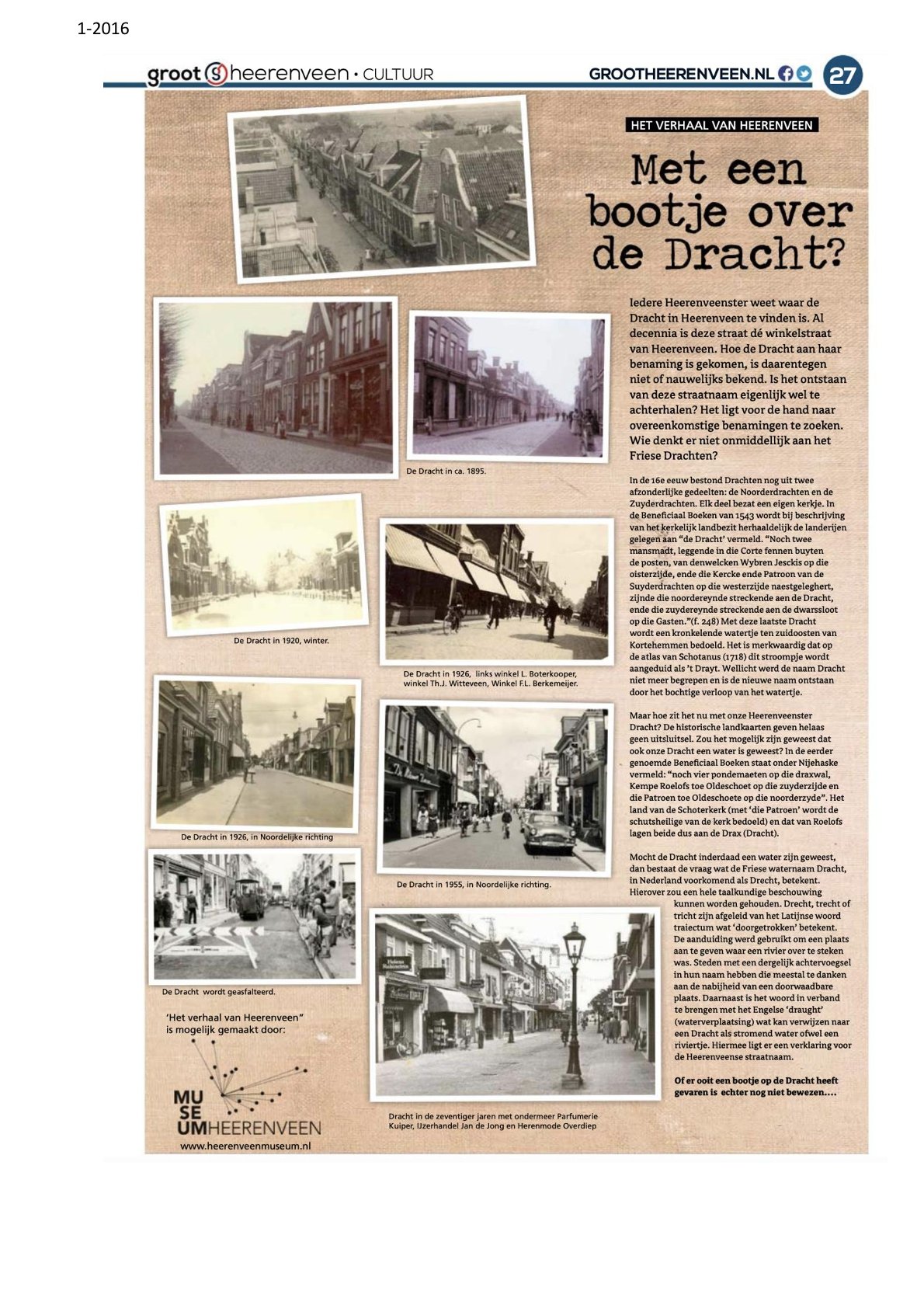 Met een bootje over de Dracht 