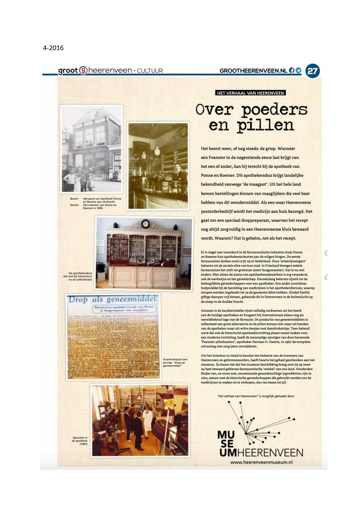 Over poeders en pillen