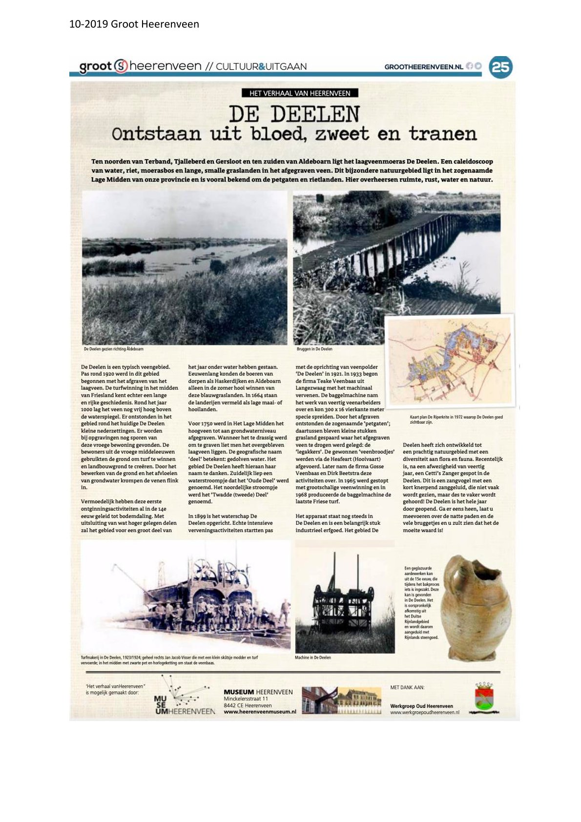 De Deelen ontsaan uit bloed zweet en tranen