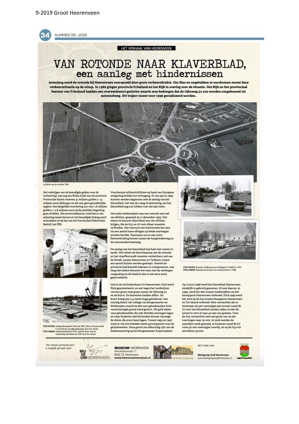 Van rotonde naar klaverblad een aanleg met hindernissen