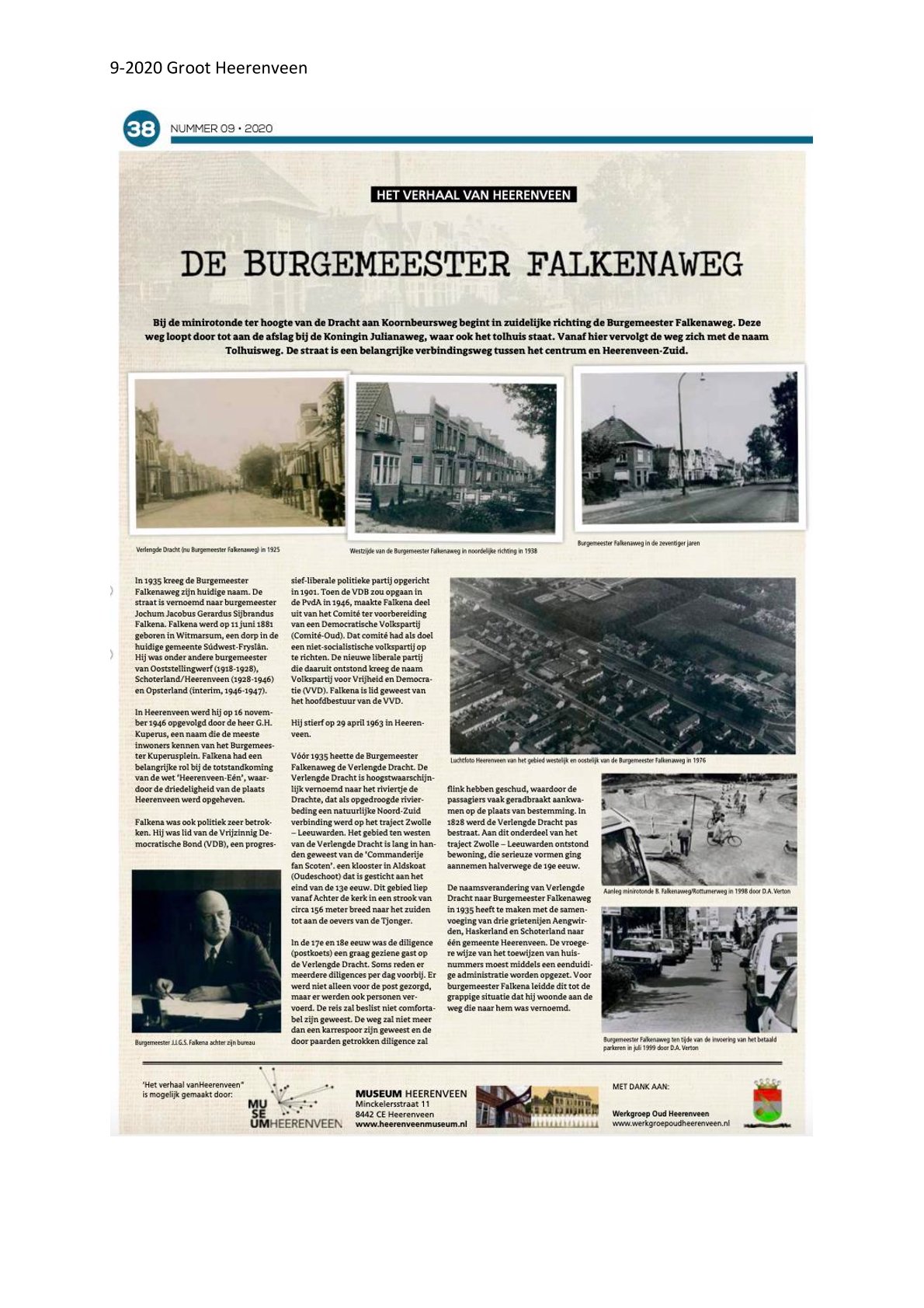 De burgemeester Falkenaweg