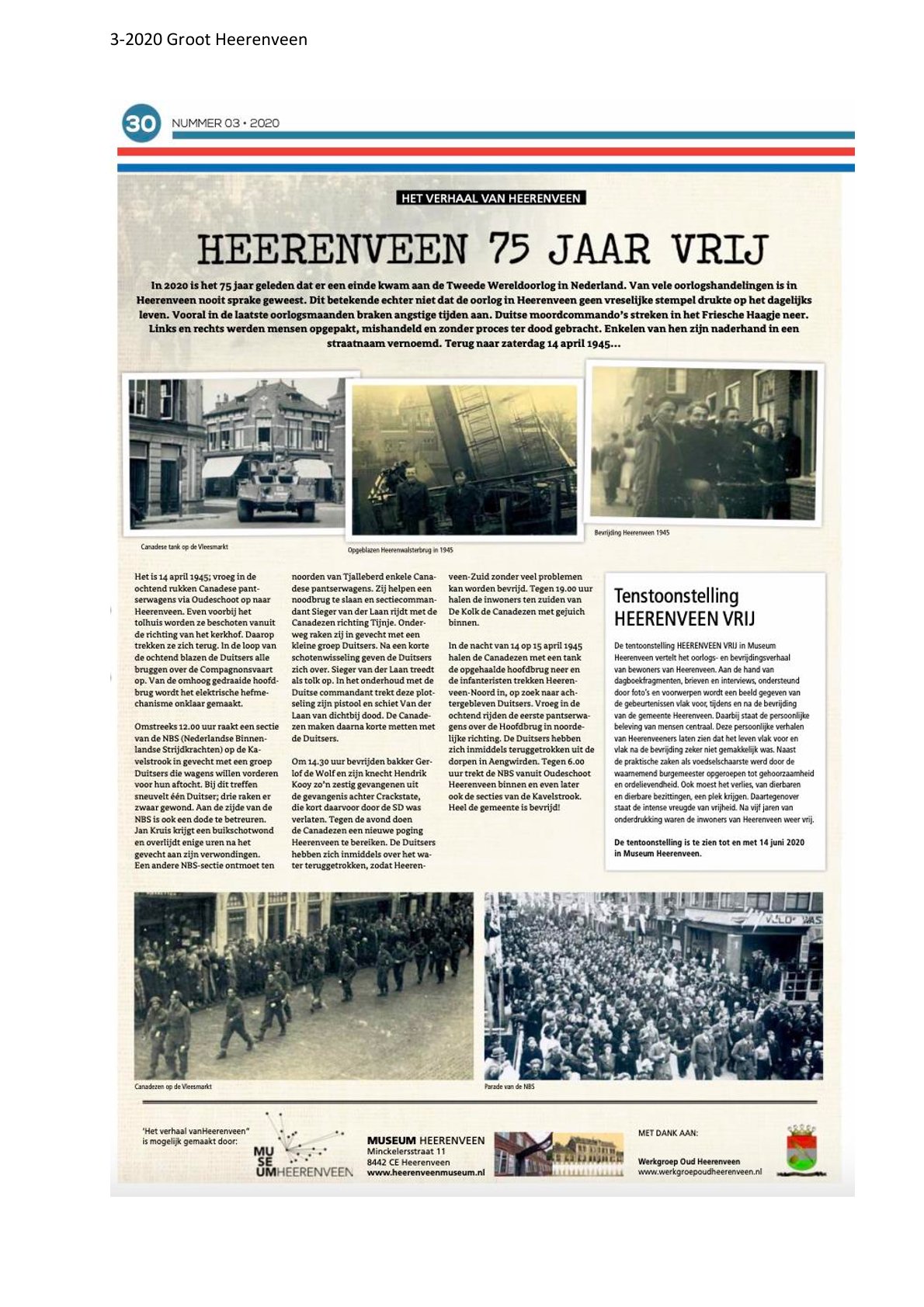 Heerenveen 75 jaar vrij