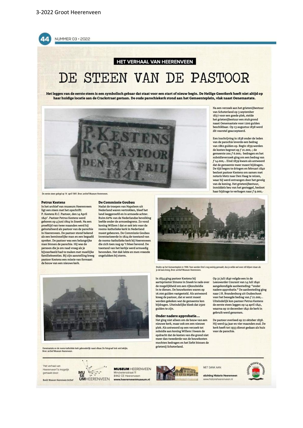 De steen van de pastoor