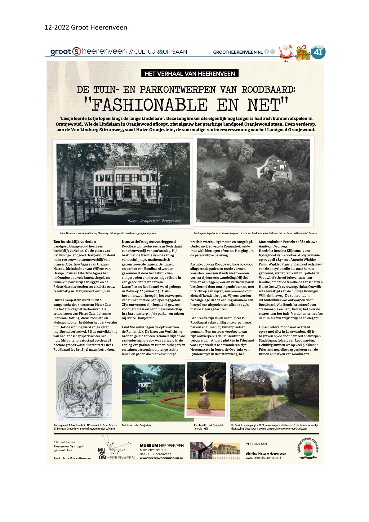 De tuin  en parrkontwerpen van Roodbaard