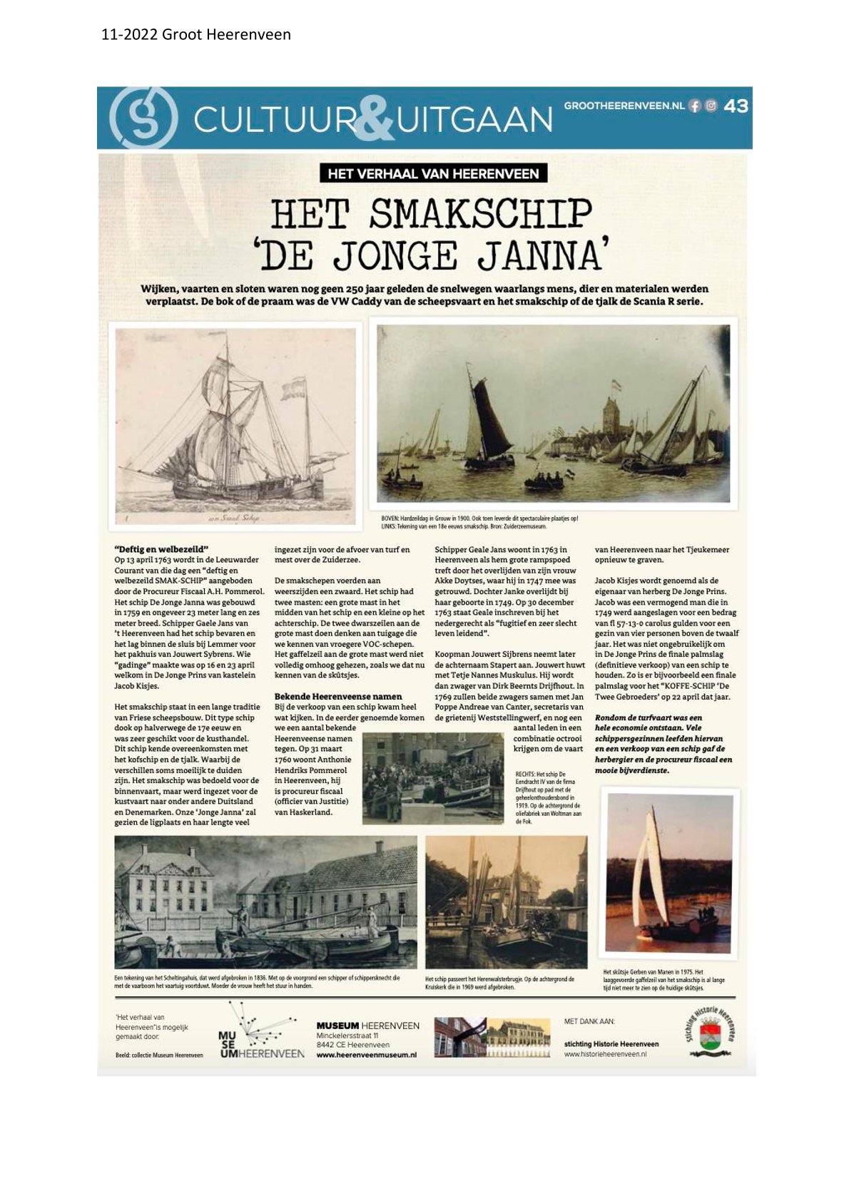 Het smakschip De jonge Janna