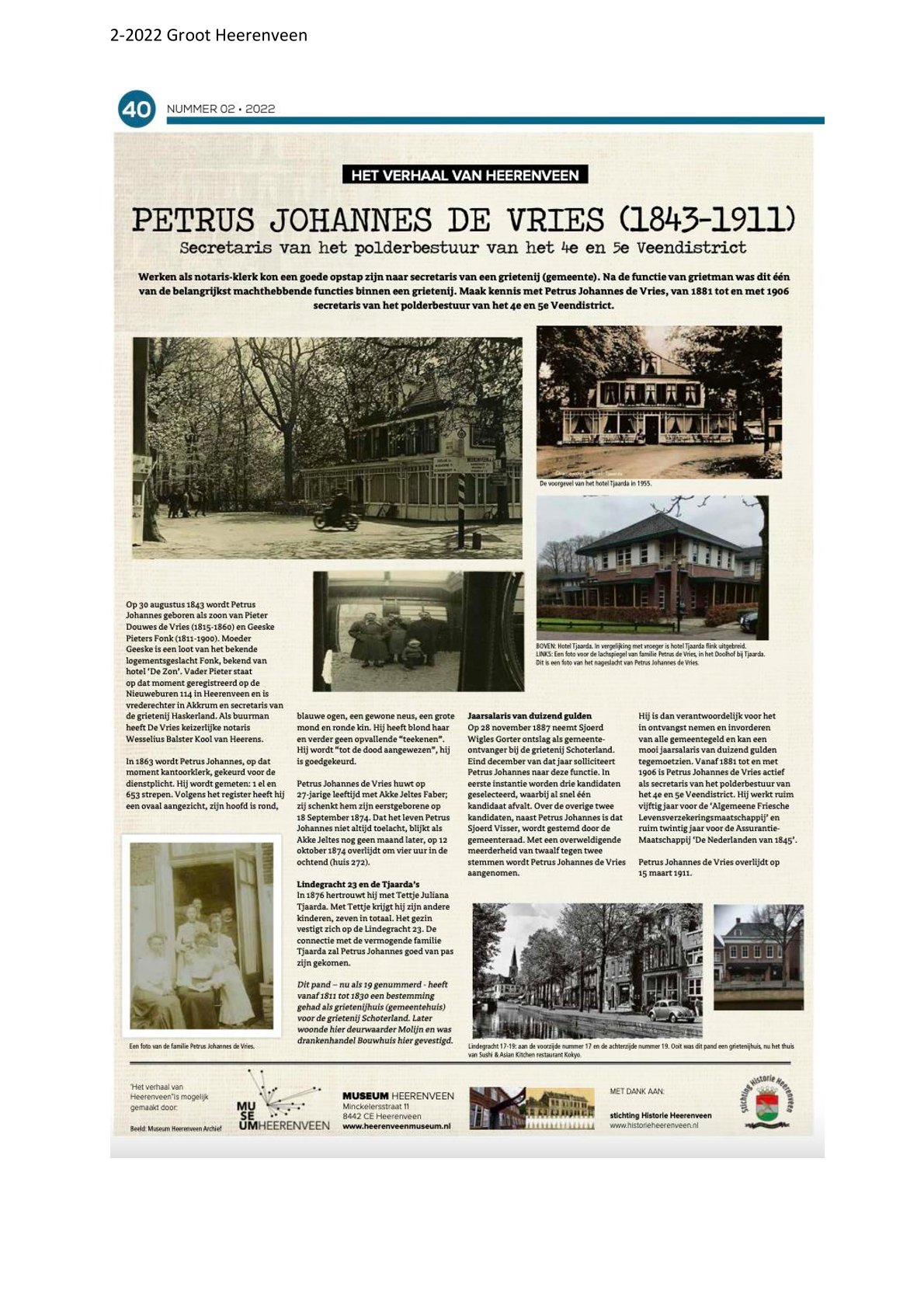 Petrus Johannes de Vries 1843 1911