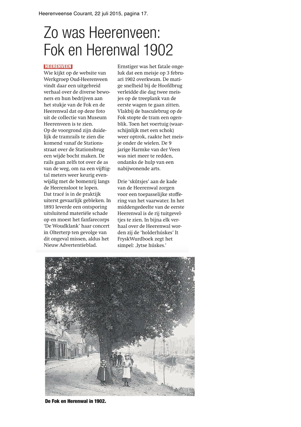 Zo was Heerenveen Fok en Herenwal in 1902