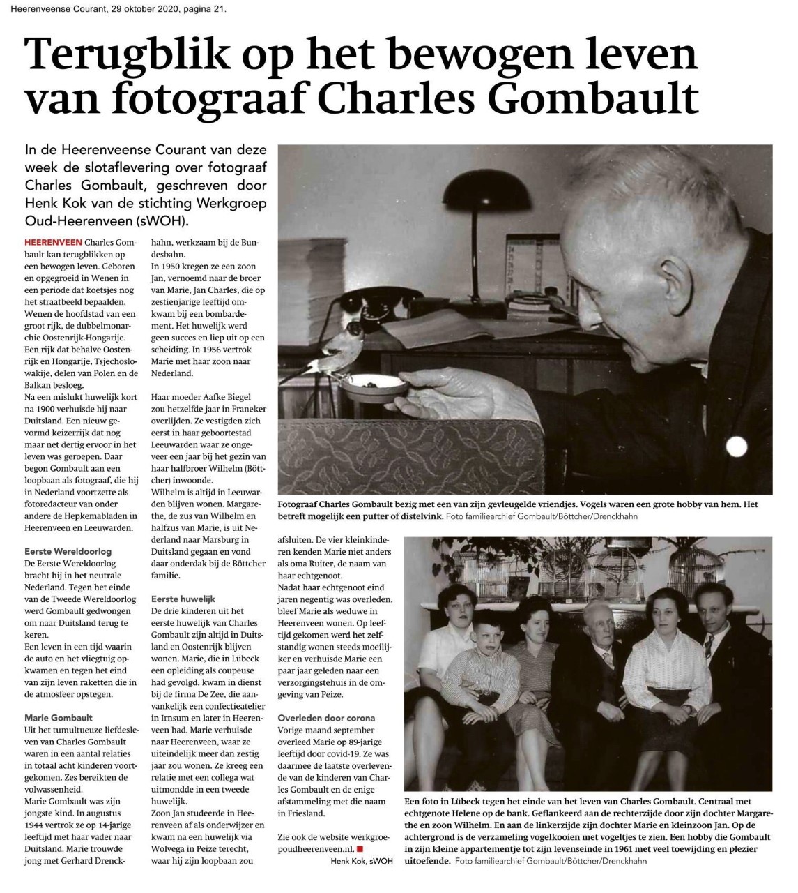 9966 2020 10 29 Terugblik op het bewogen leven van fotograaf Charles Gombault
