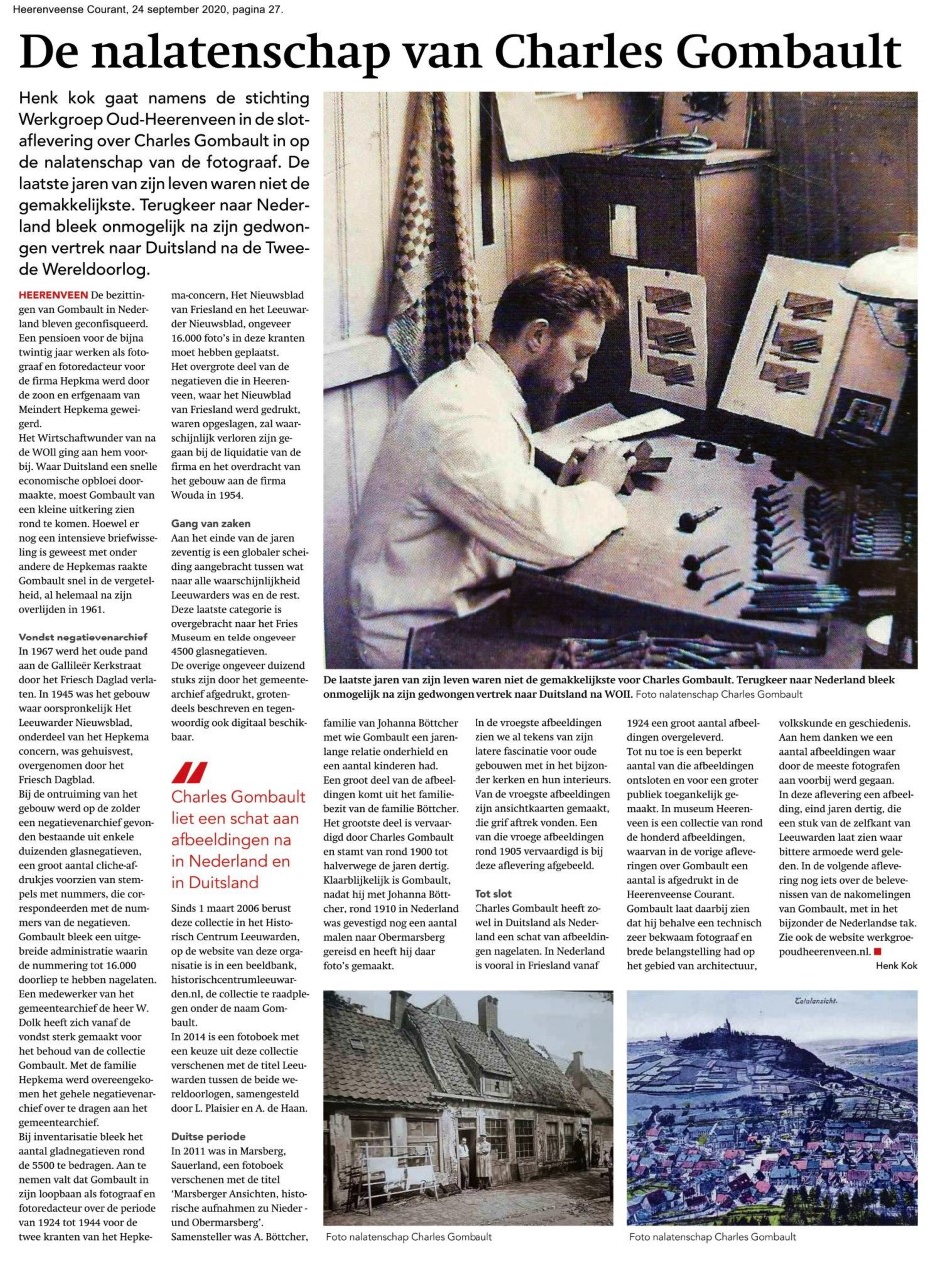 9971 2020 09 24 De nalatenschap van Charrles Gombault