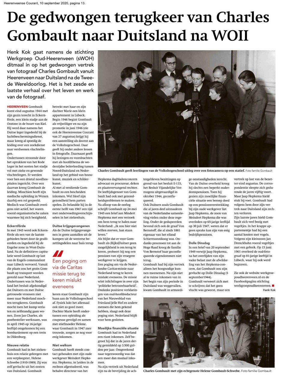 9972 2020 09 10 De gedrongen terugkeer van Charles Gombault naar Duitsland na WOII