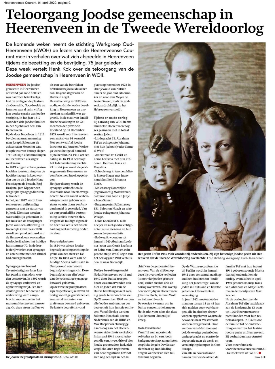 9994 2020 04 01 Teloorgang Joodse gemeenschap in Heerenveen