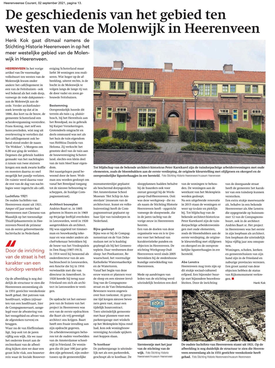 9942 2021 09 02 De geschiedenis van het gebied ten westen van de Molenwijk in Heerenveen