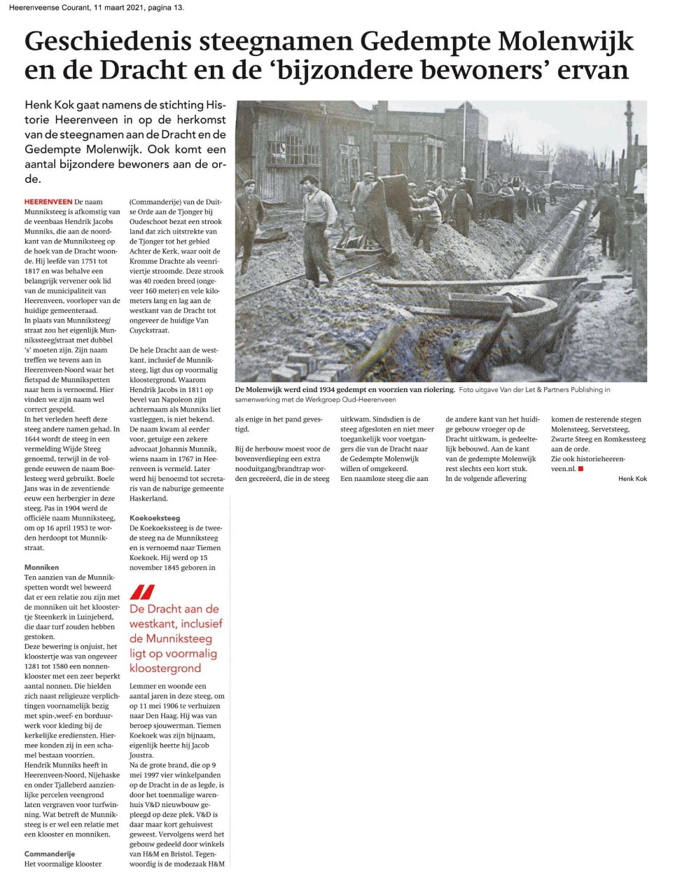 9956 2021 03 11 Geschiedenis steegnamen Gedempte Molenwijk en de Dracht en de bijzondere bewoners daarvan