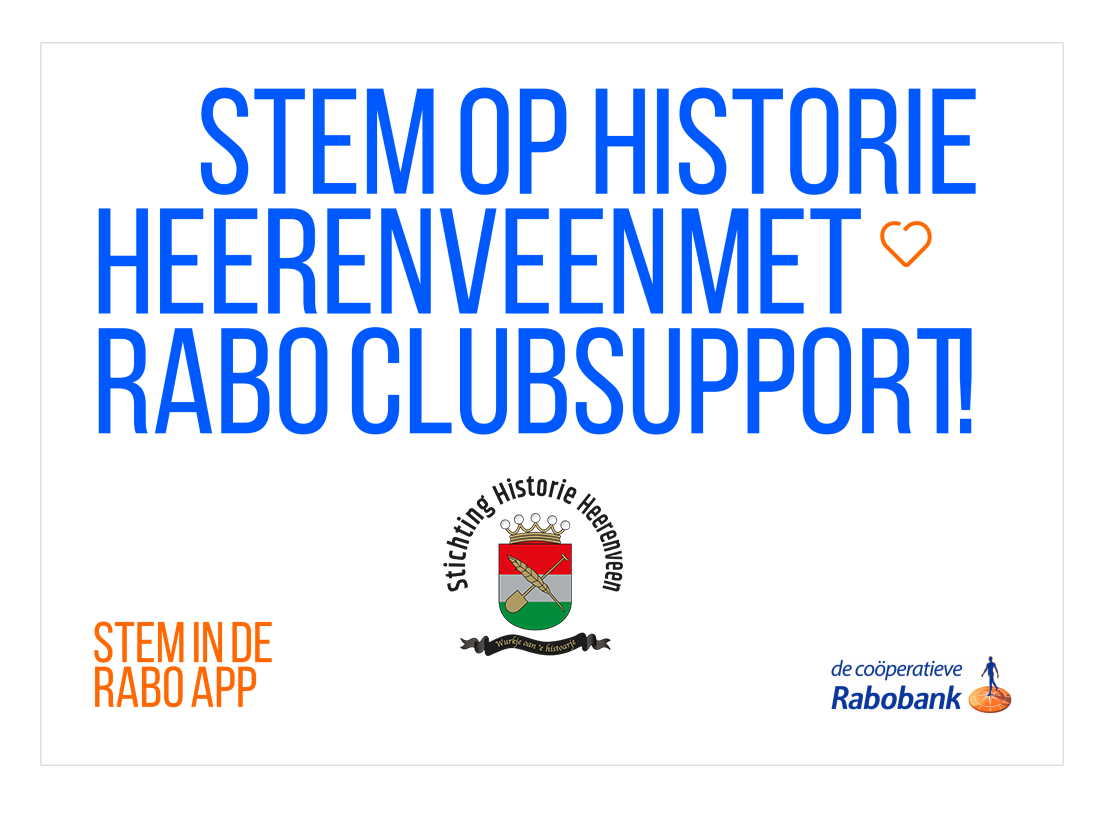 Steun Historie Heerenveen via Rabo Clubsupport